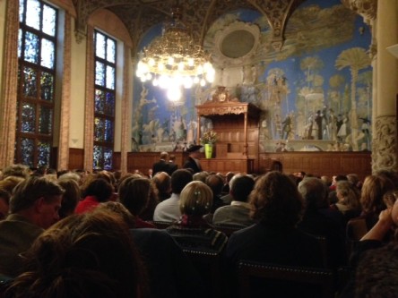 Een volle zaal tijdens de promotie van Rogier Hoenders